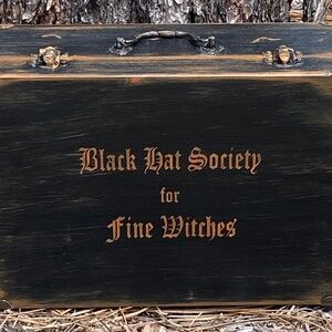 Primitive witch Black Hat Society purse witches witchcraft magick box Halloween
